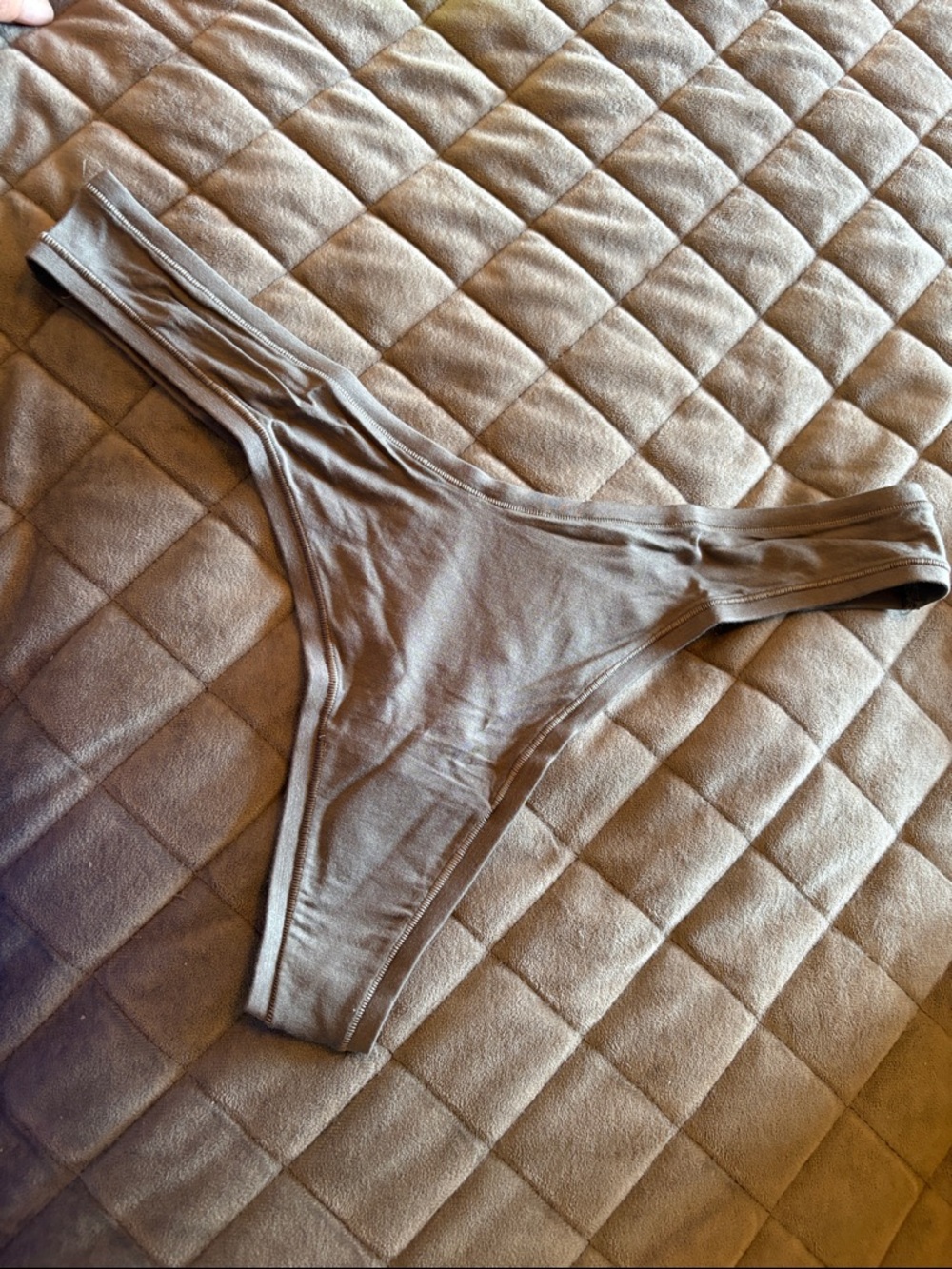 Women's modalThong - grey. Large